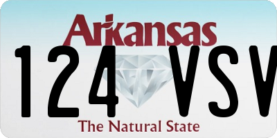 AR license plate 124VSV