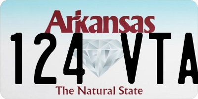 AR license plate 124VTA