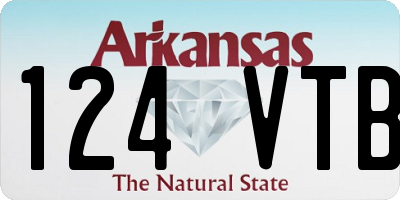 AR license plate 124VTB