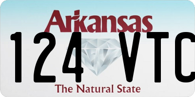 AR license plate 124VTC