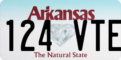 AR license plate 124VTE