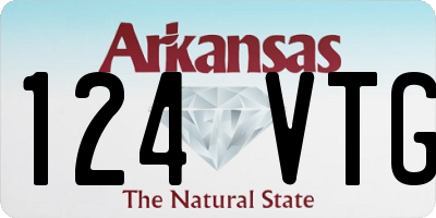 AR license plate 124VTG