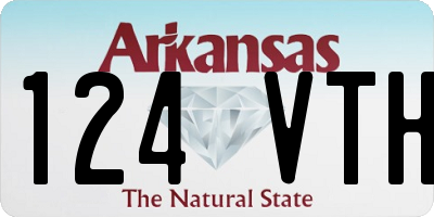 AR license plate 124VTH