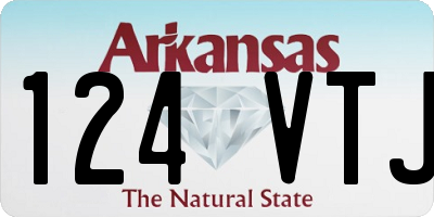 AR license plate 124VTJ
