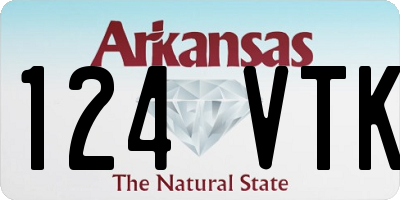 AR license plate 124VTK