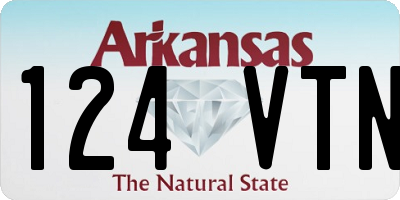 AR license plate 124VTN