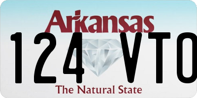 AR license plate 124VTO