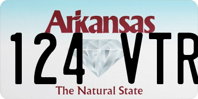AR license plate 124VTR