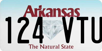 AR license plate 124VTU