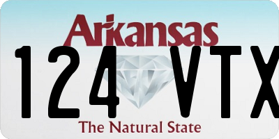 AR license plate 124VTX
