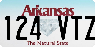 AR license plate 124VTZ