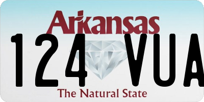 AR license plate 124VUA