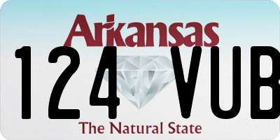 AR license plate 124VUB