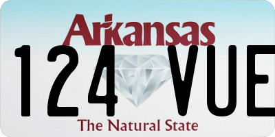AR license plate 124VUE