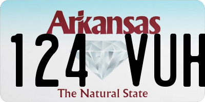 AR license plate 124VUH