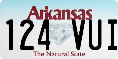 AR license plate 124VUI