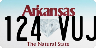 AR license plate 124VUJ