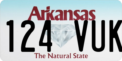 AR license plate 124VUK