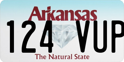 AR license plate 124VUP