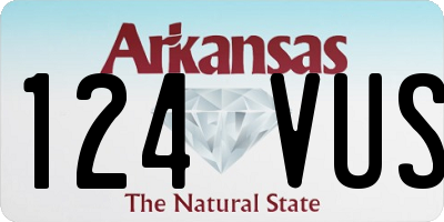 AR license plate 124VUS