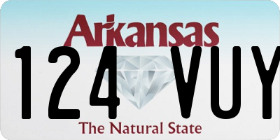 AR license plate 124VUY