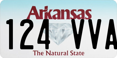 AR license plate 124VVA