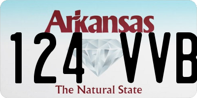 AR license plate 124VVB