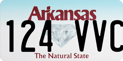AR license plate 124VVC