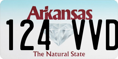 AR license plate 124VVD