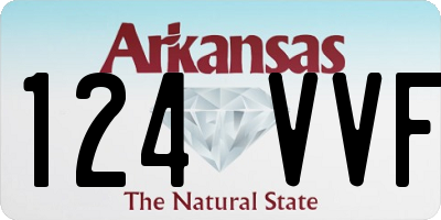AR license plate 124VVF