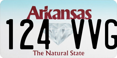 AR license plate 124VVG