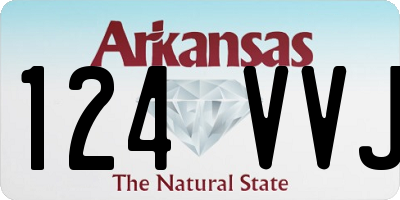 AR license plate 124VVJ