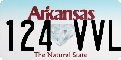 AR license plate 124VVL