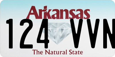 AR license plate 124VVN