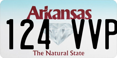 AR license plate 124VVP