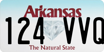 AR license plate 124VVQ