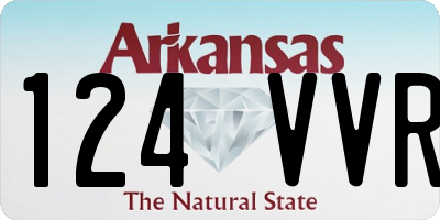 AR license plate 124VVR