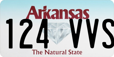 AR license plate 124VVS