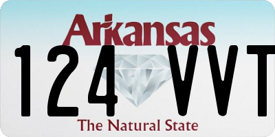 AR license plate 124VVT
