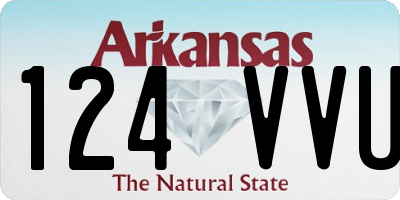 AR license plate 124VVU