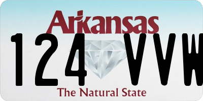AR license plate 124VVW