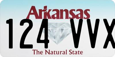 AR license plate 124VVX