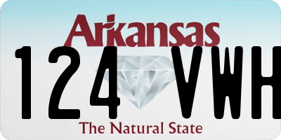 AR license plate 124VWH