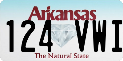 AR license plate 124VWI