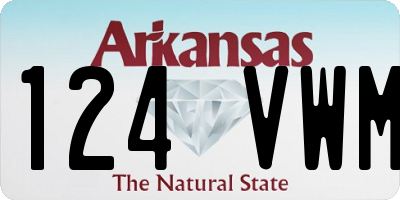 AR license plate 124VWM