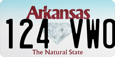 AR license plate 124VWO