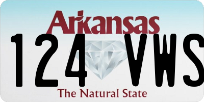 AR license plate 124VWS
