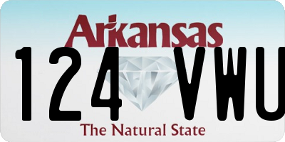 AR license plate 124VWU