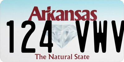 AR license plate 124VWV