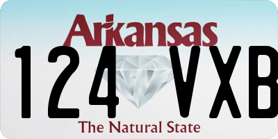 AR license plate 124VXB